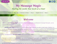 Tablet Screenshot of mymassagemagic.com